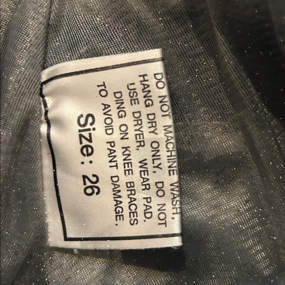 Kids Black Racing Pants - Picture 2 of 4